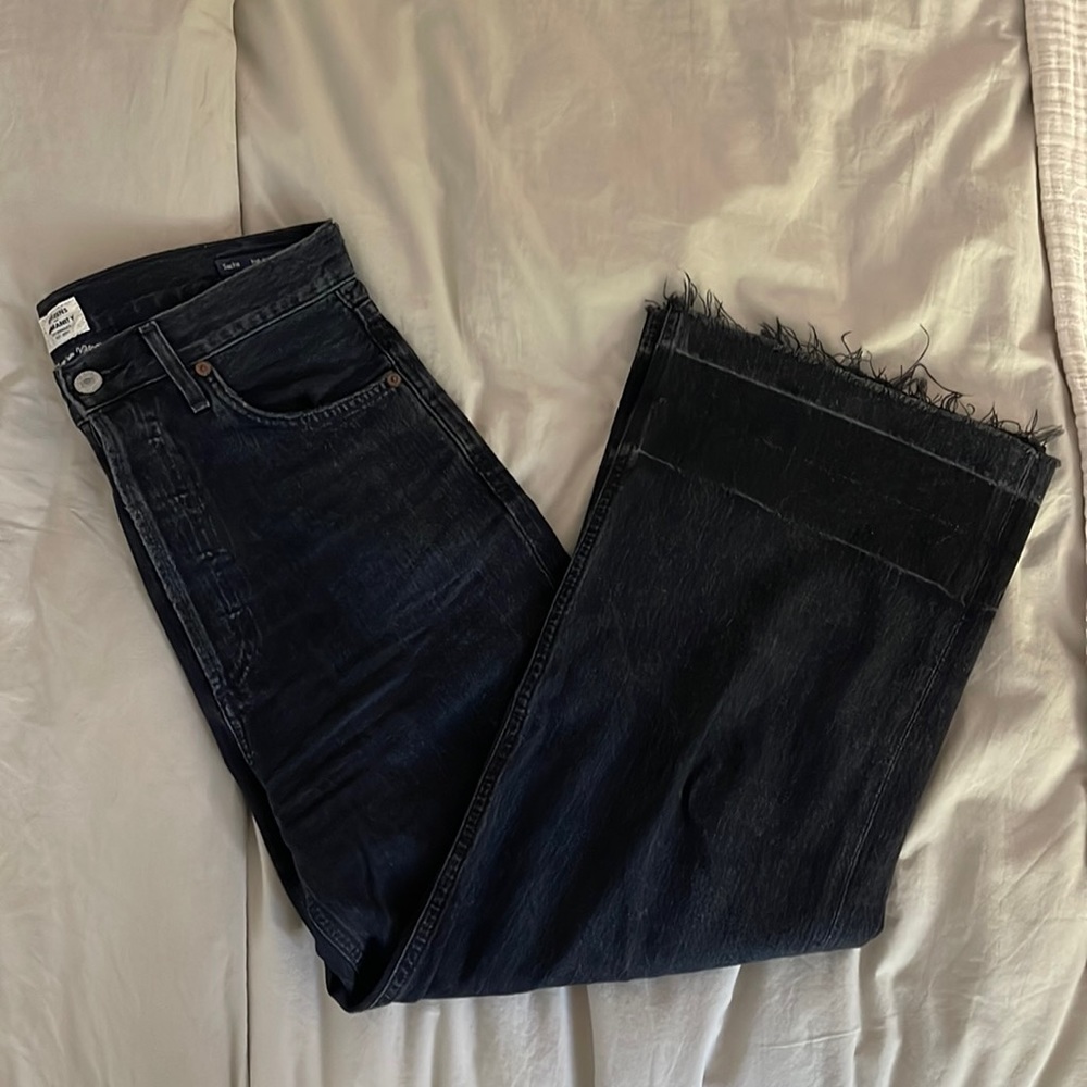 Citizens of Humanity Sacha Cropped Wide-Leg Jeans